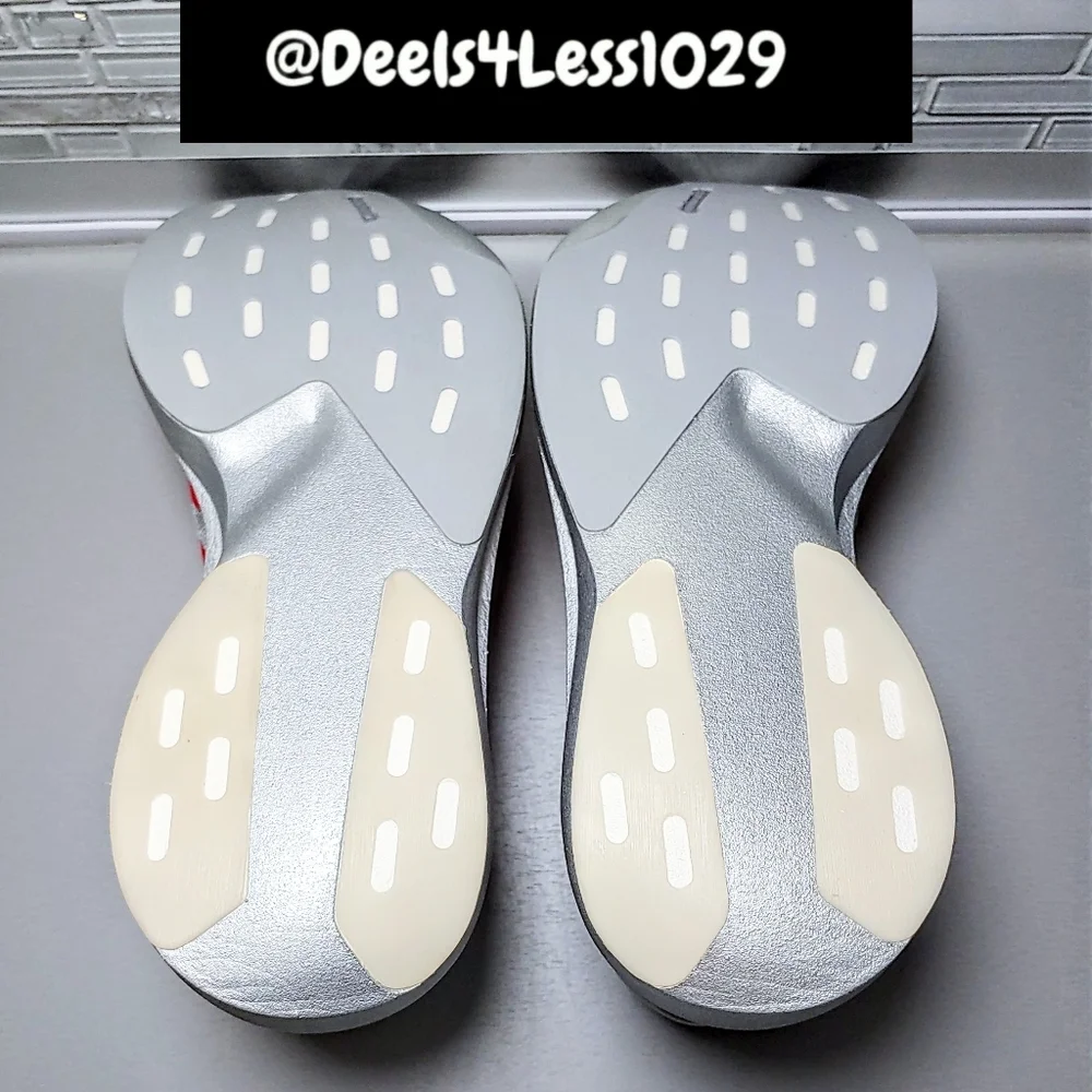 Adidas Adizero Evo SL Running Mens Silver Metallic Lucid Red